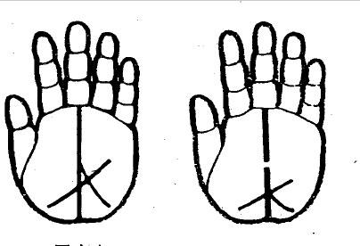 事业线年龄段图解,手相事业线图解